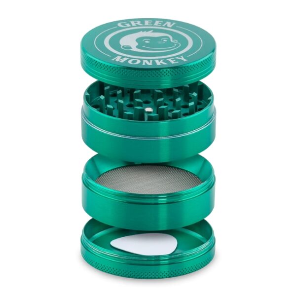 GREEN MONKEY 4 PART CAPUCHIN ZINC GRINDER 63MM