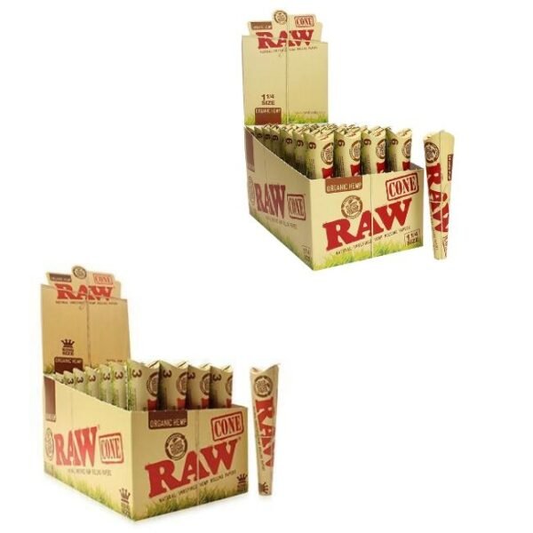 RAW ORGANIC HEMP PRE-ROLLED CONE 32 PACKS DISPLAY BOX - Image 3
