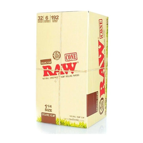 RAW ORGANIC HEMP PRE-ROLLED CONE 32 PACKS DISPLAY BOX - Image 2