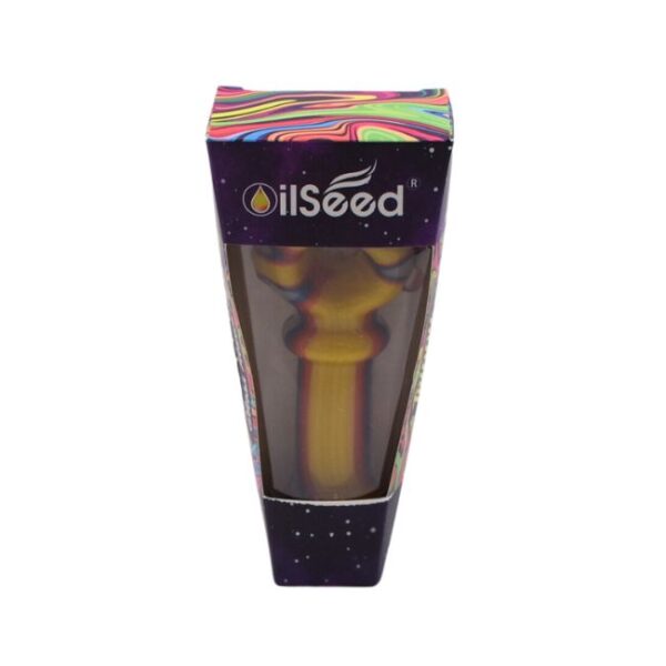 OILSEED GLASS 5" TRIPPY PREMIUM QUALITY HAND PIPE