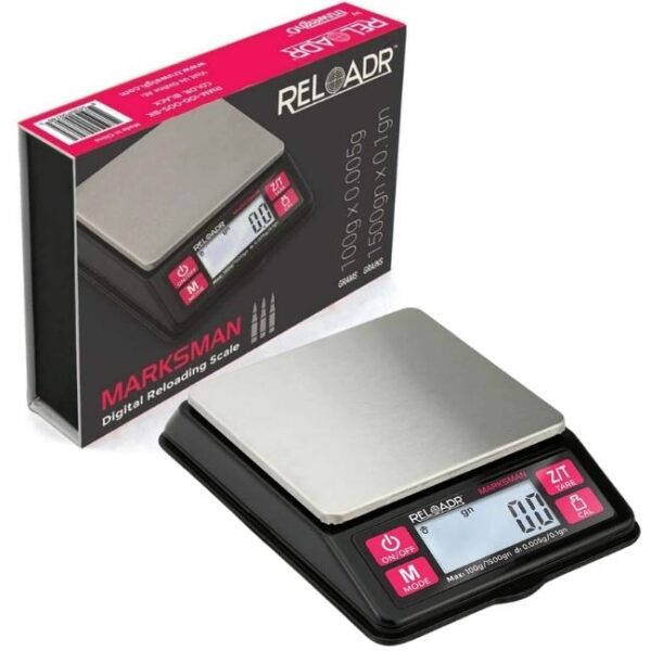 TRUWEIGH MARKSMAN DIGITAL RELOADING SCALE 100G X 0.005G BLACK