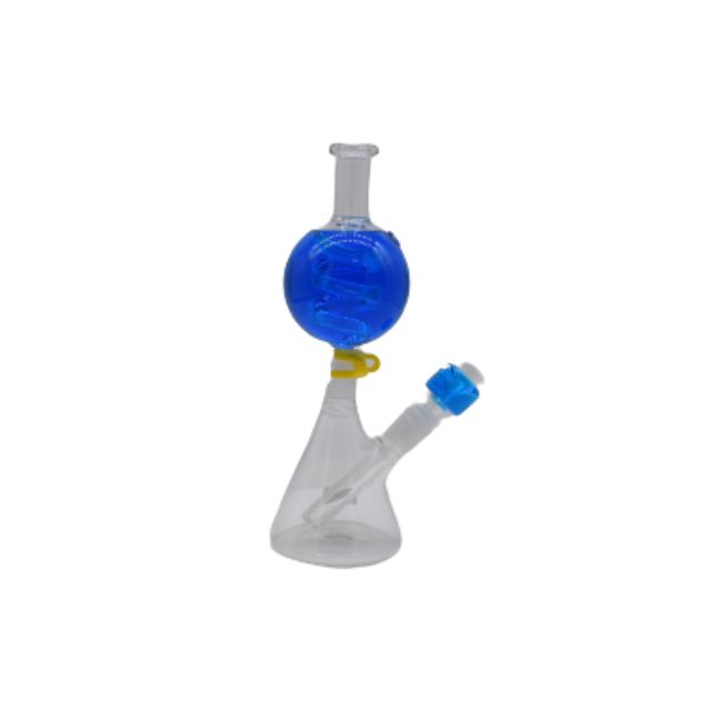 10" FROZEN GLYCERIN SPHERE GLASS DESIGN WATER PIPE