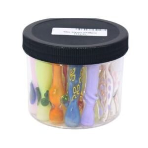 3.5'' MIX SLYME TUBING CHILLUM 25CT/ JAR