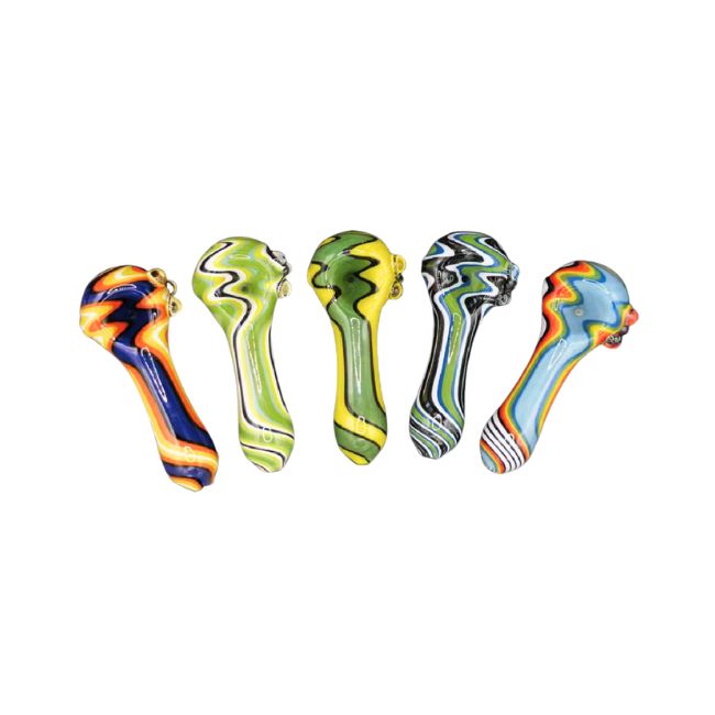 OILSEED 4" PREMIUM QUALITY SPIRAL COLOR TRIPPY HAND PIPE - Image 2
