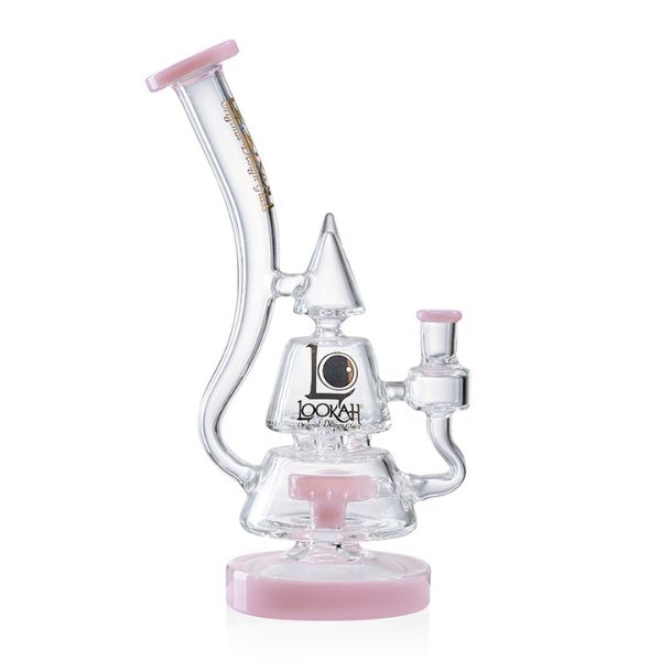 LOOKAH GLASS 12'' FANCY CONE DESIGN WATER PIPE - Image 2