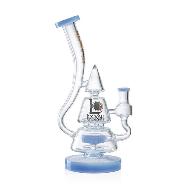 LOOKAH GLASS 12'' FANCY CONE DESIGN WATER PIPE - Image 4