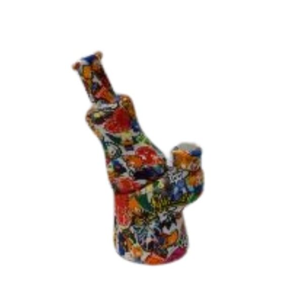 8'' CARTOON PRINTED SILICONE WATER PIPE