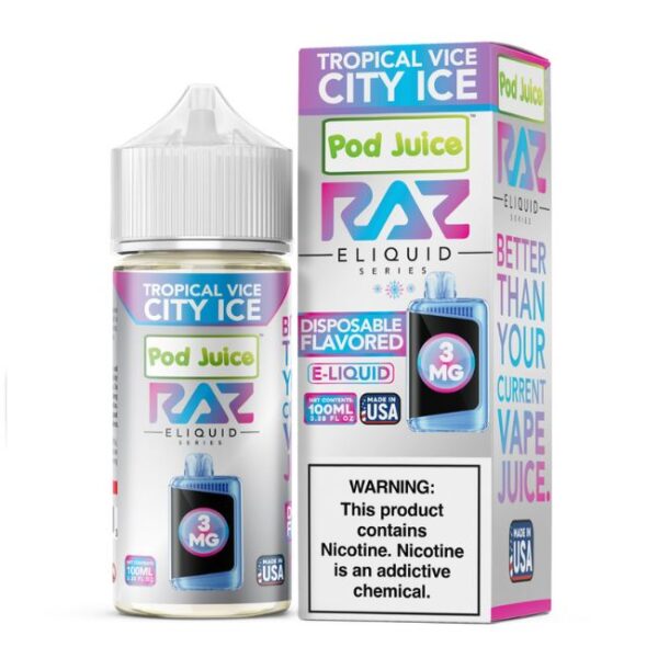 RAZ POD JUICE E LIQUID 100ML BOTTLE