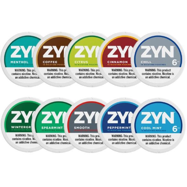 ZYN  NIC - 5 CANS / PACK "15 POUCHES PER CAN"