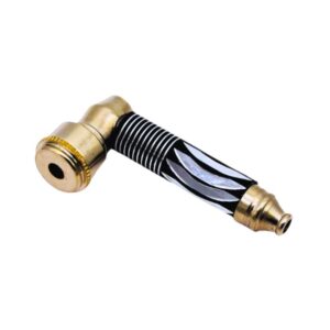 DIAMOND CUT METAL PIPE WITH CAP