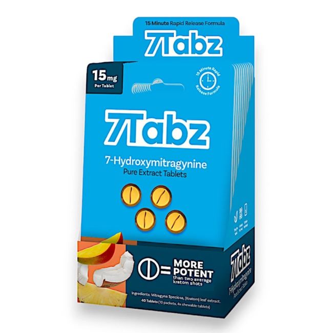7TABZ HYDROXY PURE KRATOM LEAF EXTRACT 15MG PER TABLET 4CT/10PK - Image 4