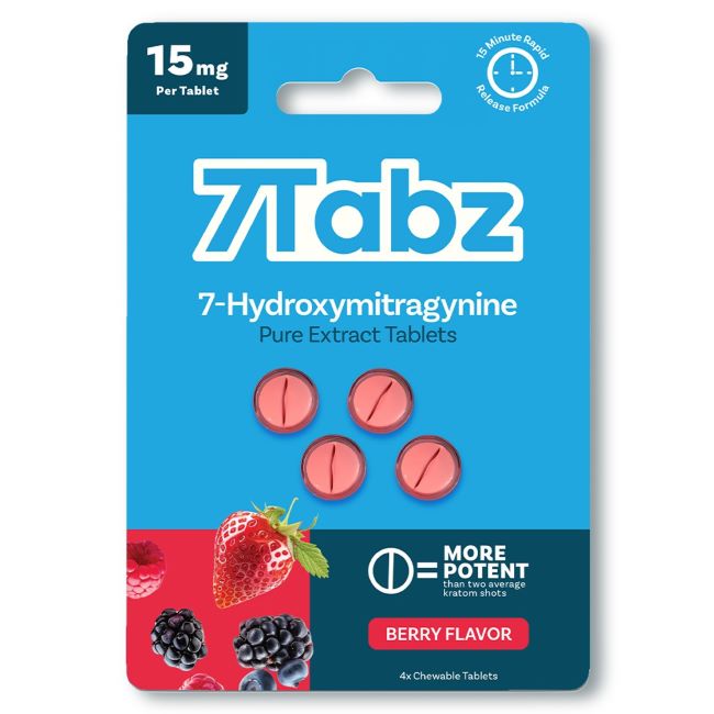 7TABZ HYDROXY PURE KRATOM LEAF EXTRACT 15MG PER TABLET 4CT/10PK - Image 5