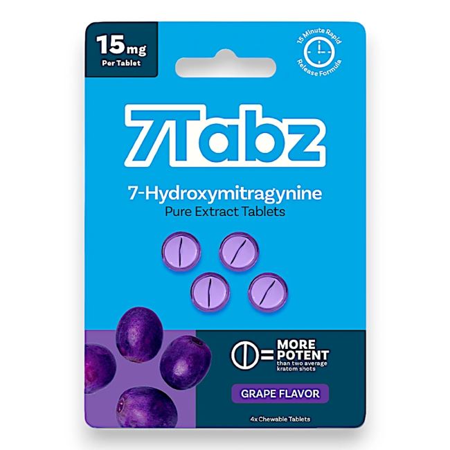 7TABZ HYDROXY PURE KRATOM LEAF EXTRACT 15MG PER TABLET 4CT/10PK - Image 7
