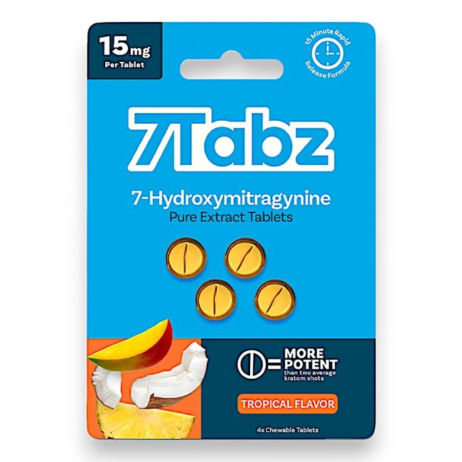 7TABZ HYDROXY PURE KRATOM LEAF EXTRACT 15MG PER TABLET 4CT/10PK - Image 8
