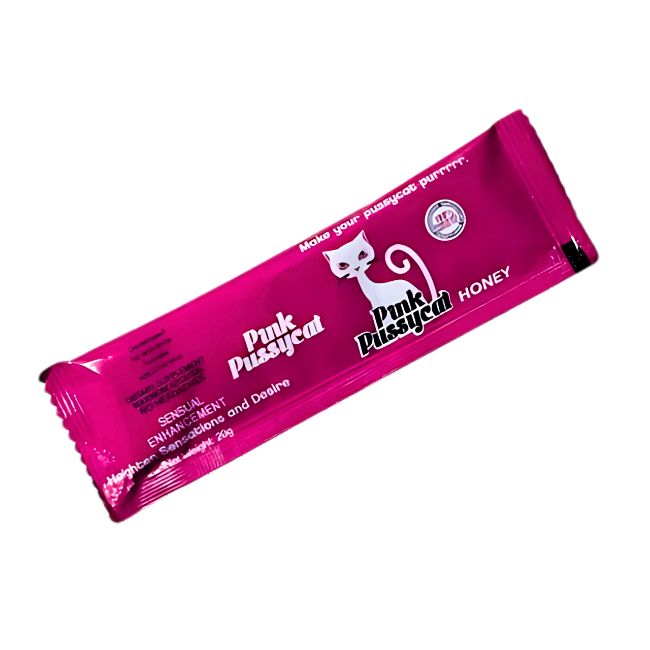 PINK PUSSYCAT SEXSUAL ENHANCEMENT HONEY 12 SACHETS BOX - Image 2