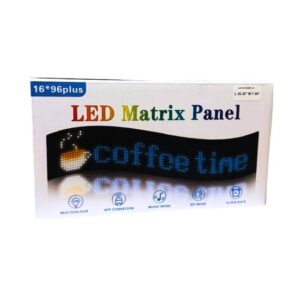 LED STRIP SIGN MATRIX PANEL WITH REMOTE CONTROL (L 35.35'' W 7.56'')
