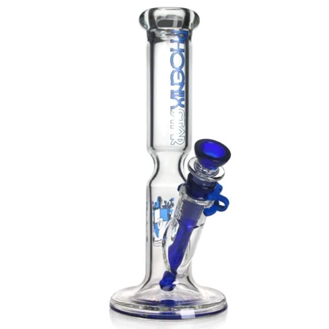 PHOENIX GLASS 12" STRAIGHT TUBE HEAVY DUTY WITH ASH CATCHER WATER PIPE - Image 2