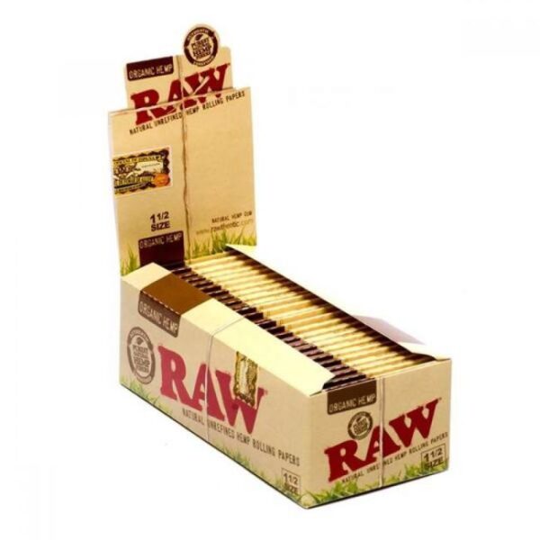 RAW CLASSIC 1-1/2 SIZE PAPER 25CT / PER BOX