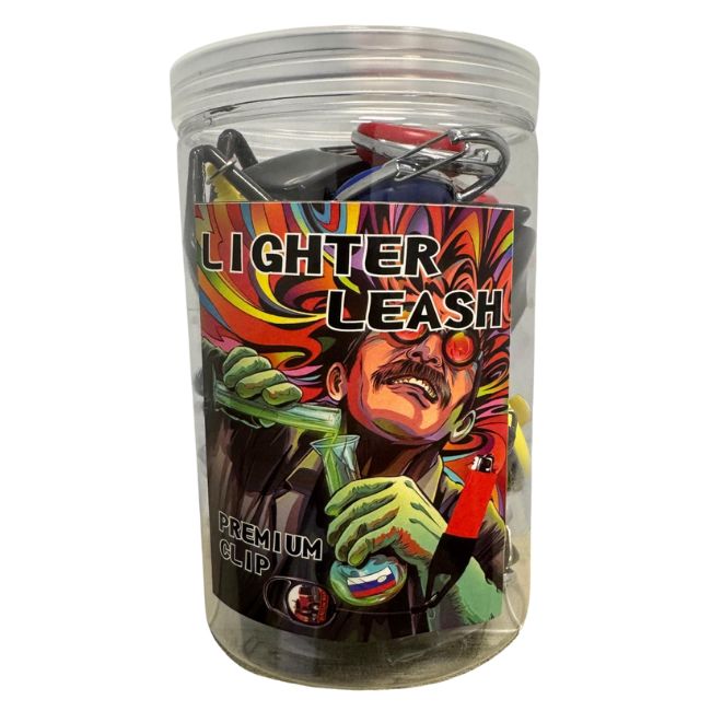 LIGHTER LEASH ASSORTED CHARACTER DESIGN 20CT JAR
