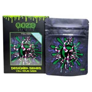 OOZE DESIGNER SERIES CHILD RESISTENT 1/8OZ (3.5GM) SMELL PROOF MYLER BAGS 50CT