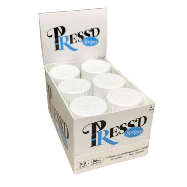 PRESSD SCRIPTS 7-HYDROXYMITRAGYNINE 18MG PER TABLET 10CT/ 6JARS