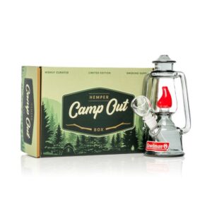 HEMPER CAMP OUT (6'') GLASS LANTERN WATER PIPE