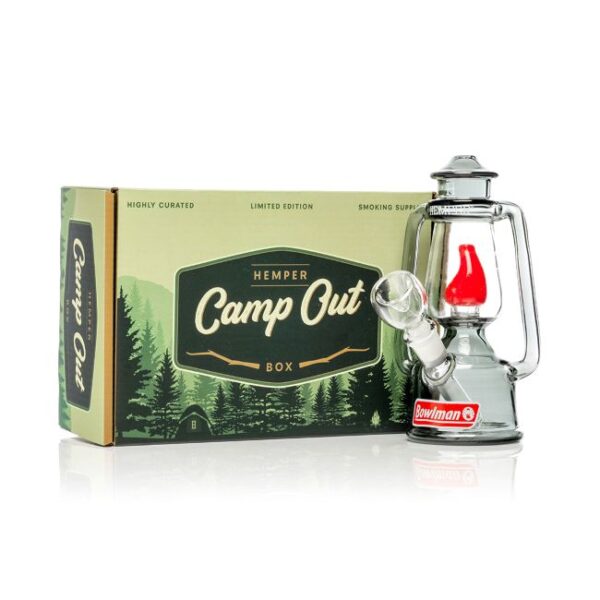 HEMPER CAMP OUT (6'') GLASS LANTERN WATER PIPE
