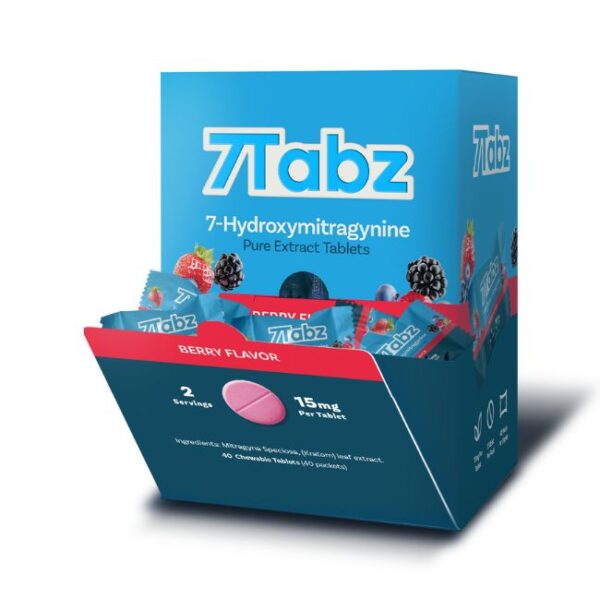 7TABZ  HYDROXY PURE KRATOM LEAF EXTRACT 15MG PER TABLET 1CT/40PK