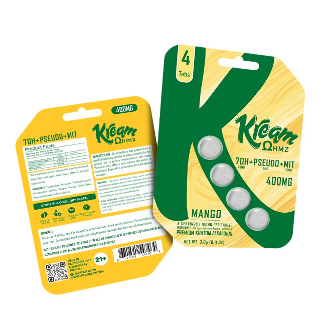 KREAM 7OH 7-HYDROXY + PSEUDO + MIT 100MG PER TABLET 4CT/10PK - Image 2