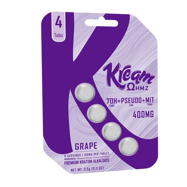 KREAM 7OH 7-HYDROXY + PSEUDO + MIT 100MG PER TABLET 4CT/10PK - Image 4