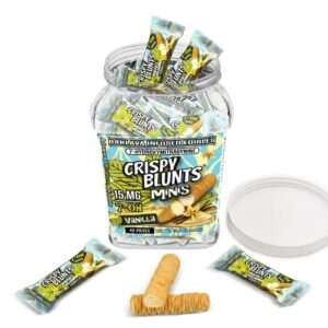 CRISPY BLUNTS MINIS 15MG 7-OH HYDROXY ADVANCED KRATOM ALKALOID BAKLAVA INFUSED EDIBLES 40CT/ JAR