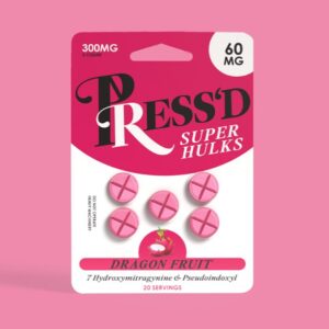 PRESSD 7-HYDROXY + PSEUDO SUPER HULKS 60MG PER TABLET 5CT/10PK