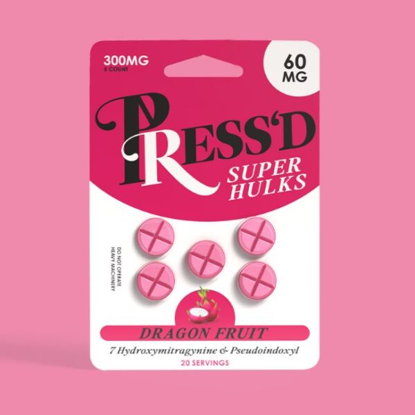 PRESSD 7-HYDROXY + PSEUDO SUPER HULKS 60MG PER TABLET 5CT/10PK