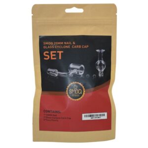 SMOQ 20 MM NAIL & GLASS CYCLONE 14MM FEMALE CARB CAP 90