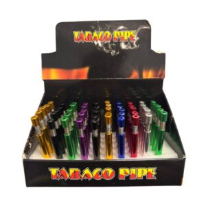 SELF INJECTOR  DESIGN TOBACCO METAL PIPE 50CT/ DISPLAY