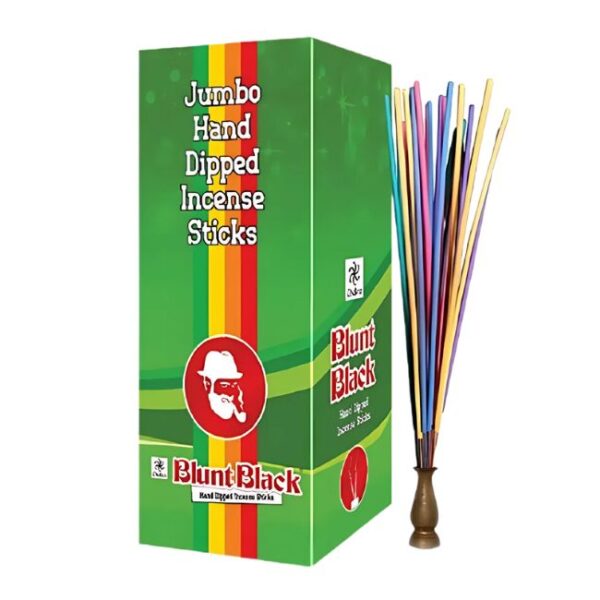 BLUNT BLACK JUMBO HAND DIPPED INCENSE STICKS 24CT DISPLAY
