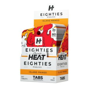 STRAIGHT HEAT EIGHTIES PSEUDO 80MG PER TABLET 3CT/10PK