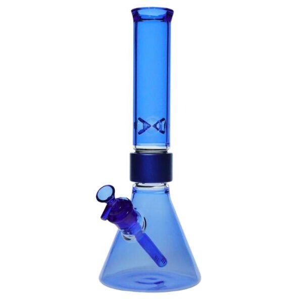 GLASS 12" STANDARD MONOCHROME BEAKER WATER PIPE