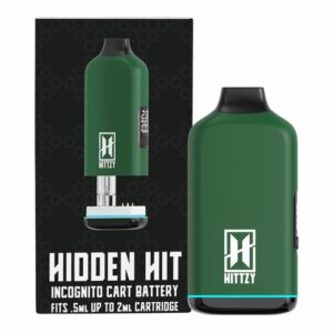 HITTZY HIDDEN HIT 650 mAH 510 THREAD BATTERY FITS UP TO 2GM CARTS 5CT/ BOX