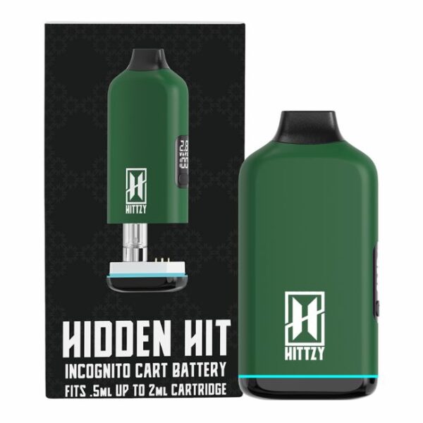 HITTZY HIDDEN HIT 650 mAH 510 THREAD BATTERY FITS UP TO 2GM CARTS 5CT/ BOX
