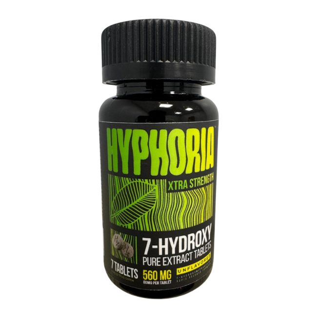 HYPHORIA 7-HYDROXY XTRA STRENGHT PURE EXTRACT 80MG PER TABLET 7CT/ JAR - Image 2