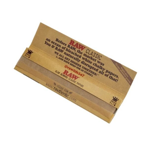 RAW CLASSIC KING SIZE SLIM 20TH ANNIVERSARY SPECIAL ROLLING PAPER 50CT/ BOX - Image 3