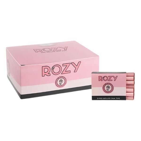 ROZY PINK PRE ROLLED 7MM TIPS 21PK 20CT/ BOX - Image 2