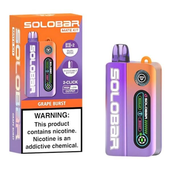 SOLOBAR MATE 5% DISPOSABLE KIT (120ML) 35K PUFF 5CT/ BOX - Image 3