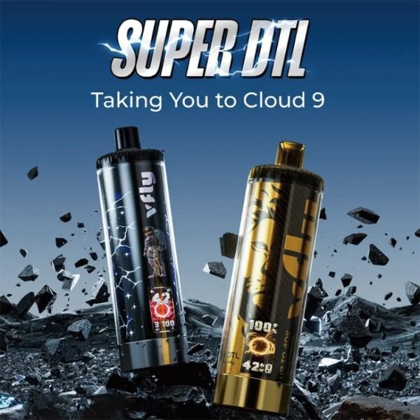 VFLY SUPER DTL HOOKAH KIT 6% DISPOSABLE (90ML) 40K PUFFS 5CT/ BOX - Image 7