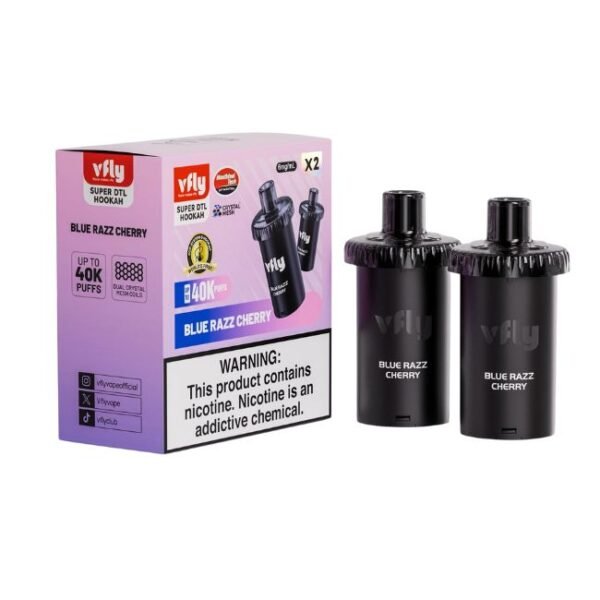 VFLY SUPER DTL 6% HOOKAH POD 2PK (180ML) 40K PUFFS 5CT/ BOX - Image 2