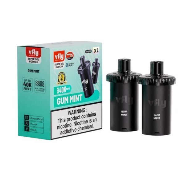 VFLY SUPER DTL 6% HOOKAH POD 2PK (180ML) 40K PUFFS 5CT/ BOX - Image 3