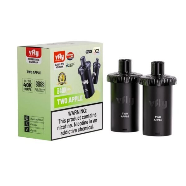 VFLY SUPER DTL 6% HOOKAH POD 2PK (180ML) 40K PUFFS 5CT/ BOX - Image 7