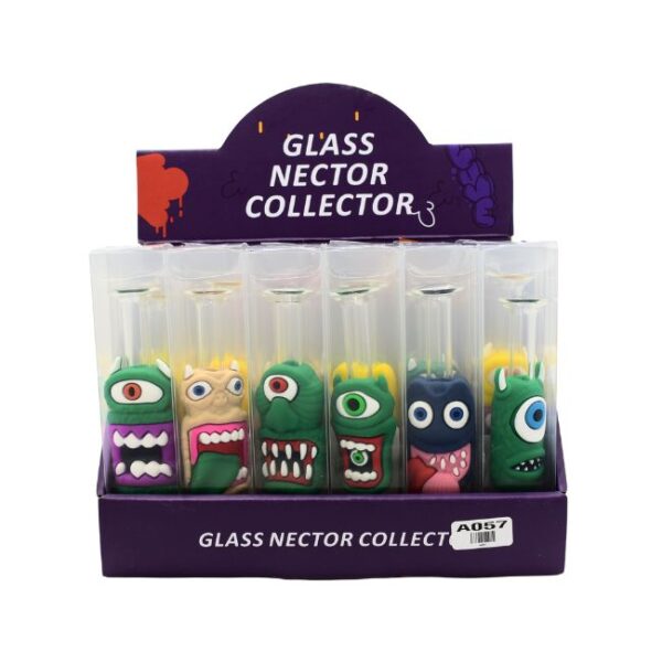 GLASS WITH SILICONE NECTOR COLLECTOR 24CT DISPLAY
