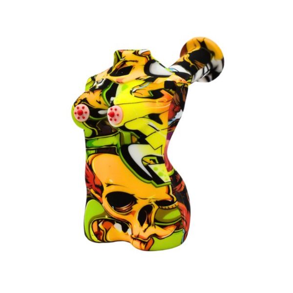 5'' FANCY PRINTED SILICONE WATER PIPE